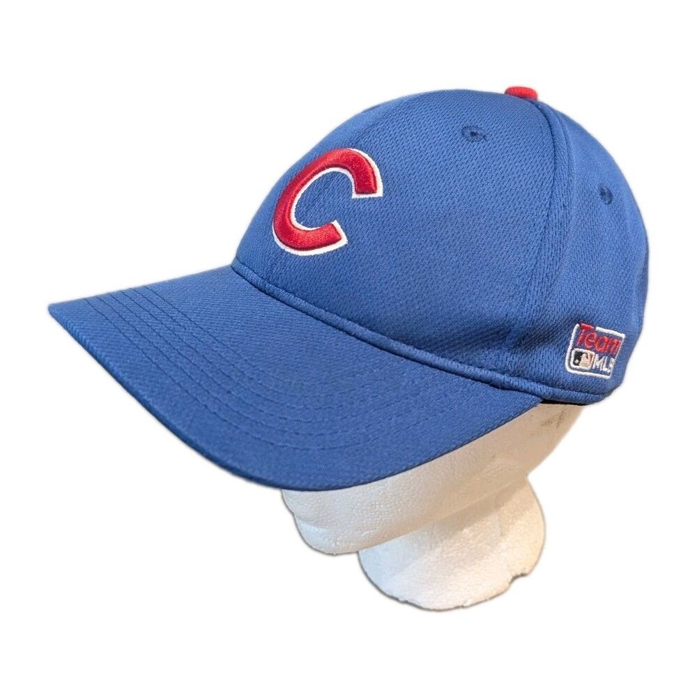 Chicago Cubs Team MLB Adjustable Hat Blue Baseball Cap Hook & Loop Adult OSFM